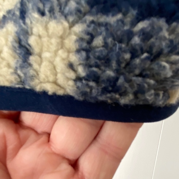 NWT Team Ltd. ladies blue plaid teddy zip jacket size small (fits more like a M) - Picture 8 of 13